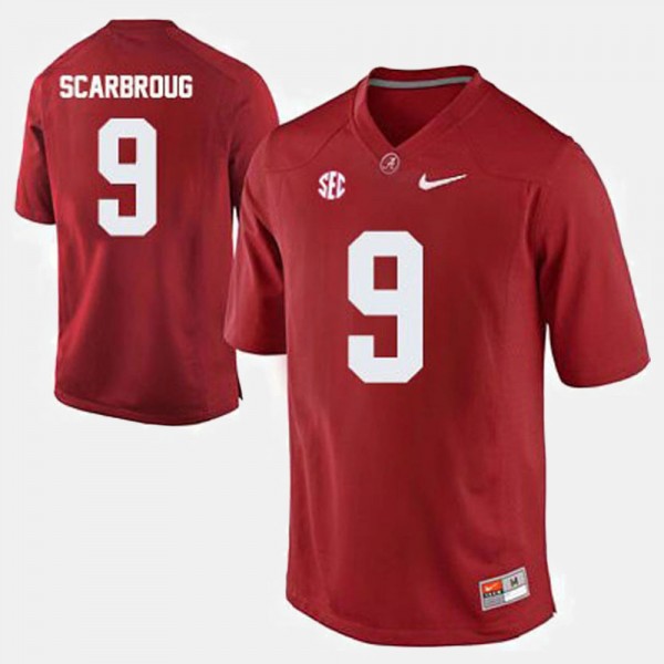 Men's Alabama Crimson Tide College Football Crimson Bo Scarbrough #9 Jersey 287107-780