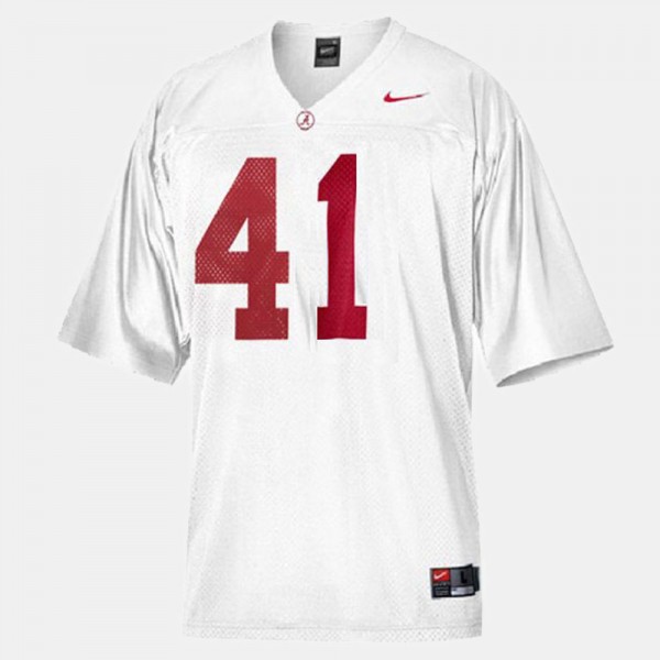 Men's Alabama Crimson Tide College Football White Courtney Upshaw #41 Jersey 392641-255