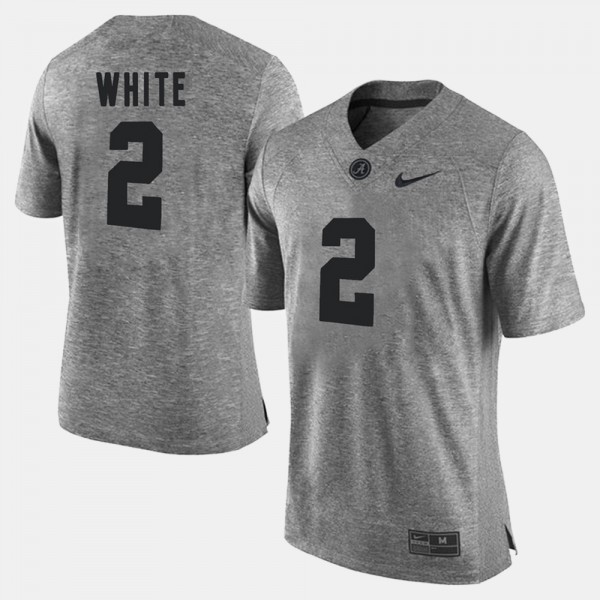 Men's Alabama Crimson Tide Gridiron Gray Limited Gray DeAndrew White #2 Jersey 190834-725