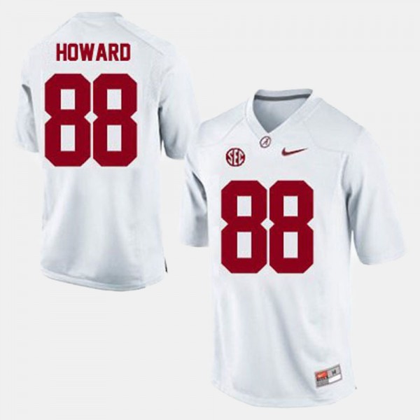 Men's Alabama Crimson Tide College Football White O.J. Howard #88 Jersey 965091-232
