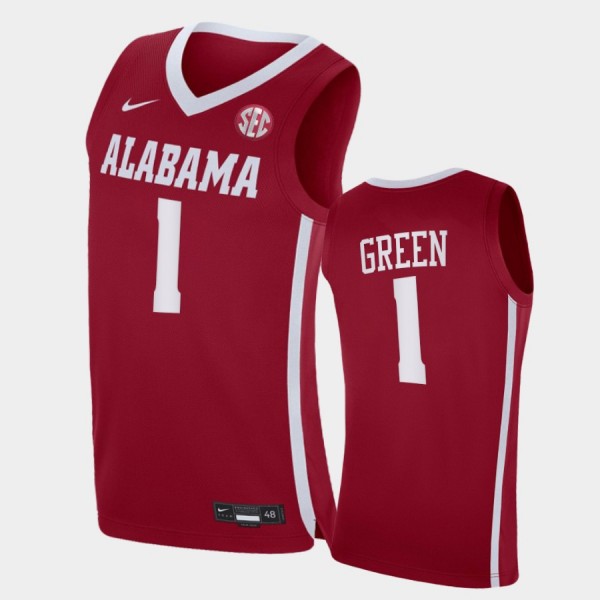 Men's Alabama Crimson Tide Replica Crimson JaMychal Green #1 College Basketball Jersey 322528-314