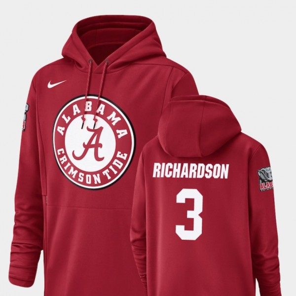 Men's Alabama Crimson Tide Champ Drive Crimson Trent Richardson #3 Football Performance Hoodie 457242-485
