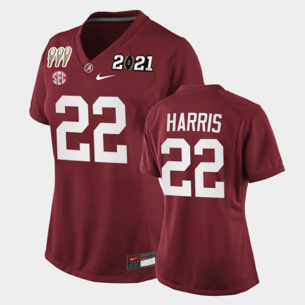 Women's Alabama Crimson Tide 3X CFP National Championship Crimson Najee Harris #22 Special Edition Jersey 504667-892